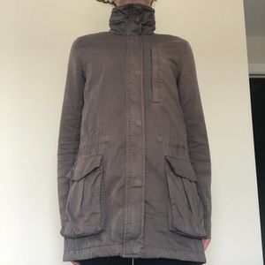 James Perse Elbow Patch Anorak Parka